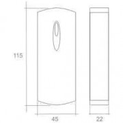 IronLogic Matrix-III мод. E H (9472 / 2891) светлый накладной считыватель