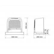 NICE RBS600BDKLT комплект для откатных ворот до 600 кг.