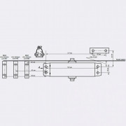 NOTEDO DC-070-I серебро доводчик до 70 кг