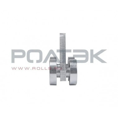 Ролтэк 213.RC74 Тележка для подвесных ворот с отверстием закругленная до 600 кг. ЕВРО (RC74).