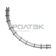 Ролтэк 240.RC55.R700.90 Поворот направляющей радиус 700 мм, угол 90?, до 400 кг.