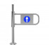 Ростов-Дон К22 без дуги хром (0051-01) механическая двухсторонняя калитка с гидравлическим доводчиком