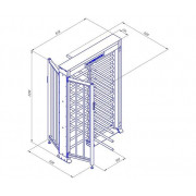 Ростов-Дон ПР1Л/4М2 (0869) полноростовой роторный турникет