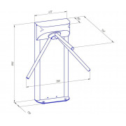 Ростов-Дон Т83М1 уличный вариант (0462) турникет-трипод